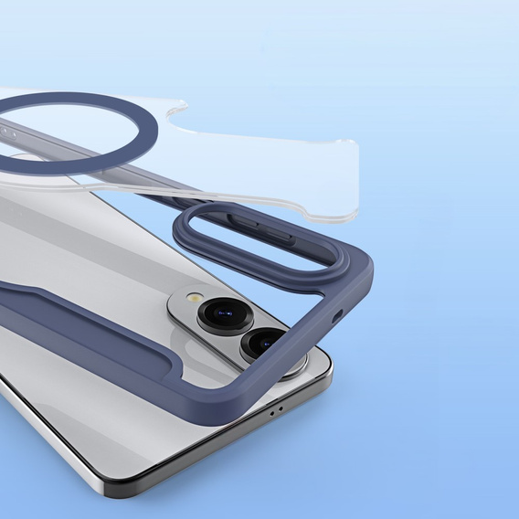 Dux Ducis Θήκη για Samsung Galaxy S25 Edge, Skin X Pro, MagSafe, σκούρο μπλε