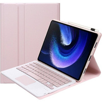 Θήκη + πληκτρολόγιο Xiaomi Pad 6 / 6 Pro, Touchpad, ροζ