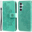 Θήκη με πτερύγιο για Samsung Galaxy A54 5G, Mandala Flower, πράσινη
