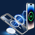 Θήκη για iPhone 14 Pro, ERBORD Hybrid MagSafe Case, ασημένια