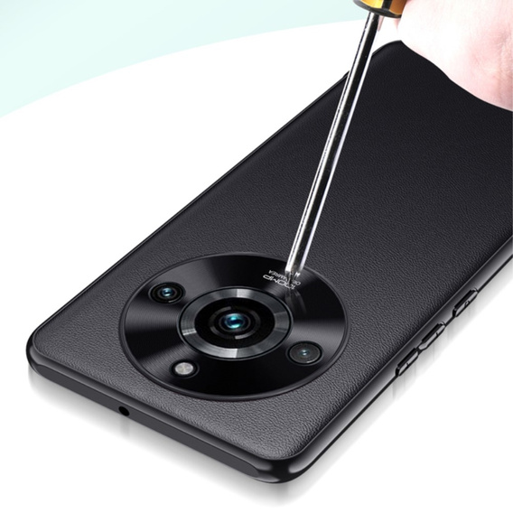 Δερμάτινη θήκη για Realme 11 Pro 5G / Pro+ 5G, leather hybrid, μαύρη