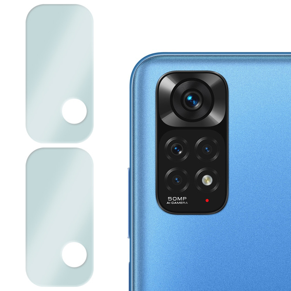 2x ERBORD μετριασμένο γυαλί για την κάμερα για να Xiaomi Redmi Note 11
