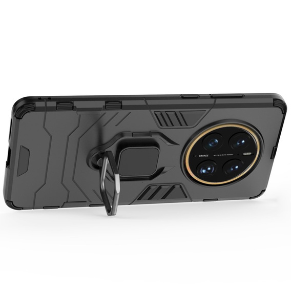 Θήκη για Huawei Mate 50 Pro 4G, Kickstand Ring, μαύρη