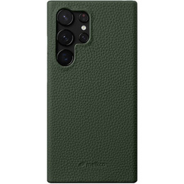 Θήκη MELKCO για Samsung Galaxy S24 Ultra, δερμάτινη, πράσινη