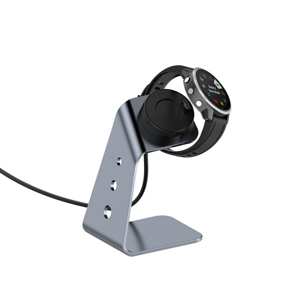 Σταθμός σύνδεσης USB αλουμινίου για Garmin Fenix 7/7S/7X/6/6X/6S, γκρι