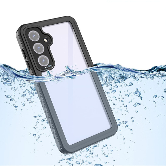 Αδιάβροχη θήκη IP68 για το Samsung Galaxy S24 FE, μαύρη