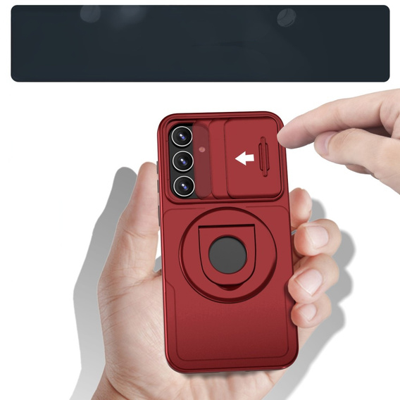 Θήκη για Samsung Galaxy S20 FE, Military Magnet, για MagSafe, κόκκινη