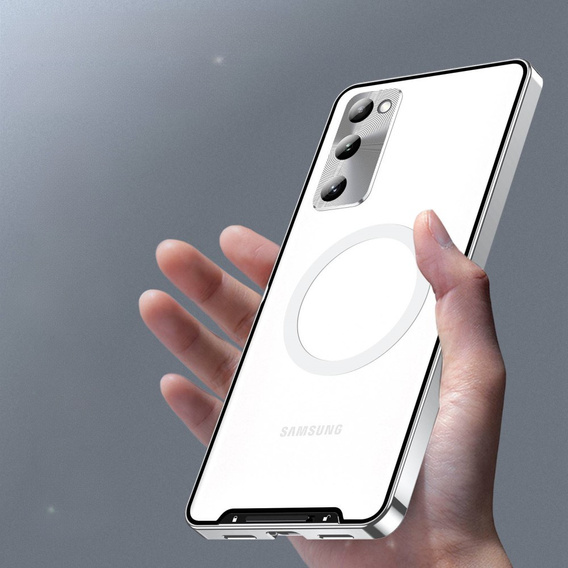θήκη προστασίας κάμερας για το Samsung Galaxy S20 FE, CamShield MagSafe, διαφανές / ασημί