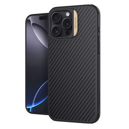 Θήκη για iPhone 16 Pro Max, θωρακισμένη Nillkin, Carbon Fiber, για Magsafe, χρυσή