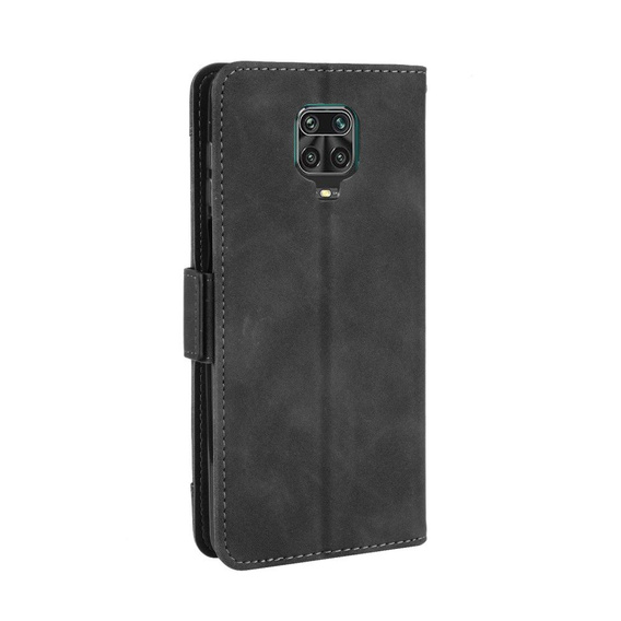 Θήκη με πτερύγιο για Xiaomi Redmi Note 9S/9 Pro/9 Pro Max, Card Slot, μαύρη