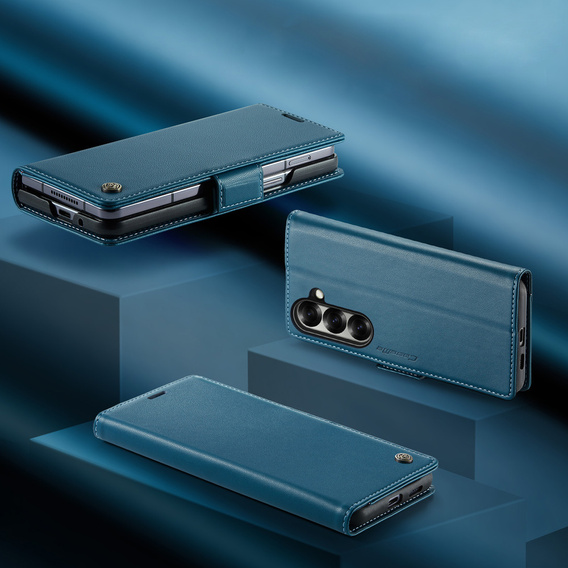 CASEME Litchi θήκη πορτοφόλι flip για Samsung Galaxy Z Fold7 5G