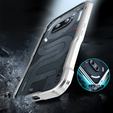 Θήκη LUPHIE για Nothing Phone 2a / 2a Plus, Armor Bumper, ασημένια