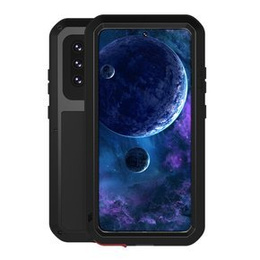 Love Mei Θήκη για Samsung Galaxy A52 / A52s, armored with glass, μαύρη