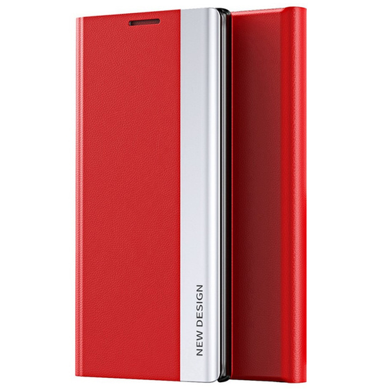 Θήκη με πτερύγιο για Xiaomi Redmi 10C, Side Magnetic, κόκκινη