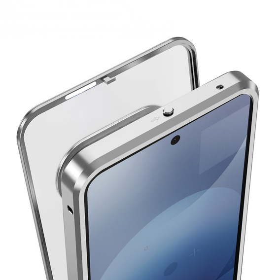 Θήκη για Nothing Phone 3A, Frame Case, ασημένια