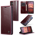 θήκη CASEME για Samsung Galaxy A34 5G, Waxy Textured, κόκκινη
