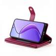 Θήκη με πτερύγιο για Realme 14 Pro+ 5G, Wallet Zipper Pocket, κόκκινη