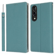 Θήκη με πτερύγιο για Samsung Galaxy S25 Edge, Litchi Skin Grain, μπλε
