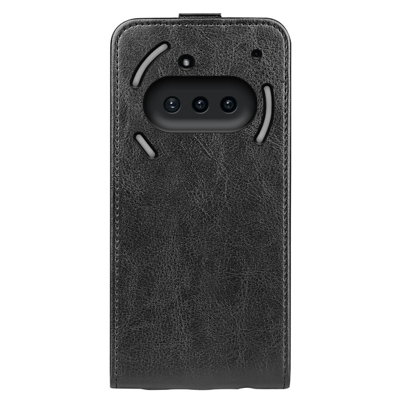 Θήκη με πτερύγιο για Nothing Phone 3a, Flip, μαύρη