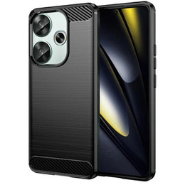 Θήκη για Xiaomi Poco F6, Carbon, μαύρη