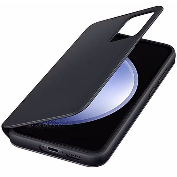 Γνήσια θήκη Samsung για Galaxy S23 FE, S View Wallet Cover, μαύρη