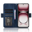 Θήκη με πτερύγιο για Oppo Reno 12, Card Slot, σκούρο μπλε