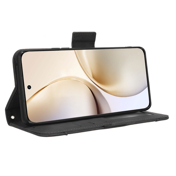 Θήκη με πτερύγιο για Realme 14 Pro+ 5G, Card Slot, μαύρη