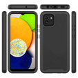 Θήκη για Samsung Galaxy A03, Shockproof, με μεμβράνη, μαύρη