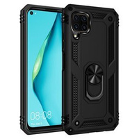 θωρακισμένη θήκη για Huawei P40 Lite, Nox Case Ring, μαύρη