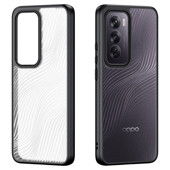 θήκη DuxDucis για το Oppo Reno 12, Aimo Case, διαφανής / μαύρη