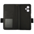 Θήκη με πτερύγιο για Xiaomi Redmi Note 12 5G / POCO X5 5G, Wallet Litchi Magnet, μαύρη