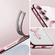 Θήκη για Samsung Galaxy S25, Electro MagSafe, ροζ rose gold + Γυαλί για την οθόνη