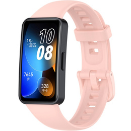 Silikonowy Gumowy Pasek do Huawei Band 8, różowy