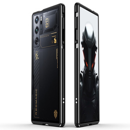 Θήκη για ZTE nubia Red Magic 9 Pro / 9 Pro+ / 10 Pro / 10 Pro+ 5G, Armor Bumper, με κάλυμμα φακού, μαύρο / ασημί