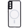 Μαγνητική θήκη MagSafe Dual Glass για Samsung Galaxy S21+ Plus, μαύρη