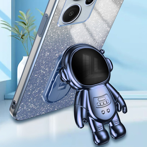 Θήκη για το Xiaomi Redmi Note 13 Pro+, Glitter Astronaut, μπλε