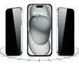 2x Μετριασμένο γυαλί απορρήτου για iPhone 15 Plus, ERBORD Anti-Spy