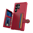 Θήκη για Samsung Galaxy S25 Ultra, Card Holder Kickstand, μαύρη