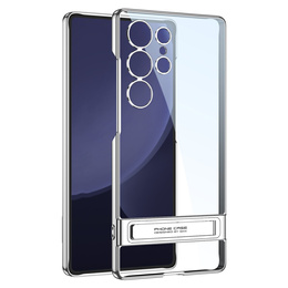 Θήκη για Samsung Galaxy S25 Ultra, GKK Kickstand Hard Case, ασημένια