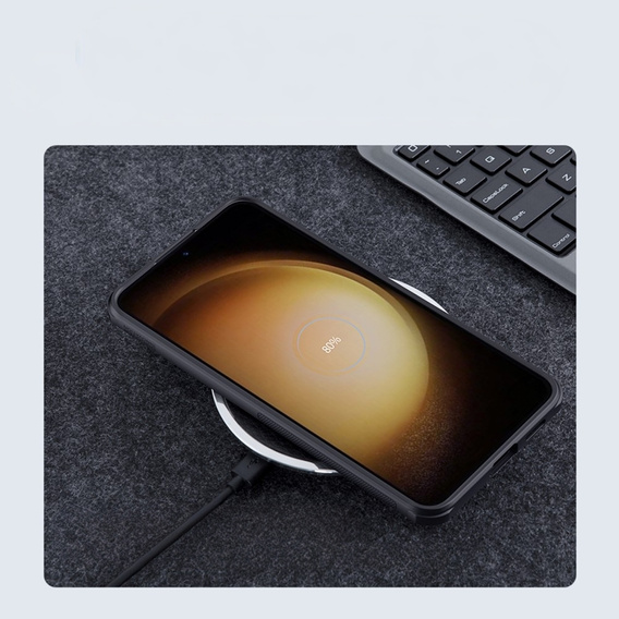 θήκη NILLKIN για Samsung Galaxy S24, Frosted Shield, για MagSafe, μαύρη