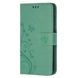 Θήκη με πτερύγιο για Huawei P9 Lite 2017, Butterfly, πράσινη