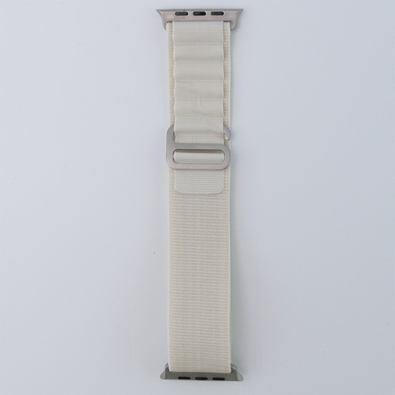 Λουράκι νάιλον για Apple Watch 1/2/3/4/5/6/7/8/SE/ULTRA 42/44/45/49mm, μπεζ