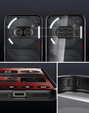 Θήκη για Nothing Phone 2a, Fusion Hybrid, με προστασία κάμερας, διαφανής / μαύρη