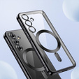 Θήκη για Samsung Galaxy S24+ Plus, Electro MagSafe, μαύρη + Γυαλί για την οθόνη