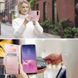 θήκη CASEME για Samsung Galaxy S10+ Plus, Waxy Textured, ροζ