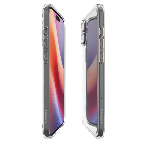 θήκη Spigen για iPhone 16, Ultra Hybrid, διαφανής + μετριασμένο γυαλί 9H