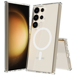 Θήκη για το Samsung Galaxy S24 Ultra, Υβριδική θήκη Fusion, για MagSafe, διαφανής