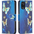 Θήκη με πτερύγιο για TCL 40 NxtPaper, Wallet, Butterflies μπλε