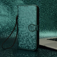 θήκη πτερύγιο για Realme Note 70T 4G, Wallet Rhombus, πράσινη