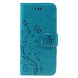 Θήκη με πτερύγιο για iPhone 7/8/SE 2020/SE 2022, Butterfly Flower, μπλε